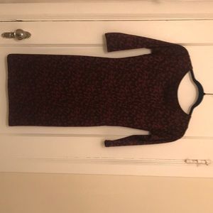 Plunging back dress